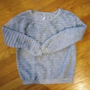 Furry, comfy gray sweatshirt